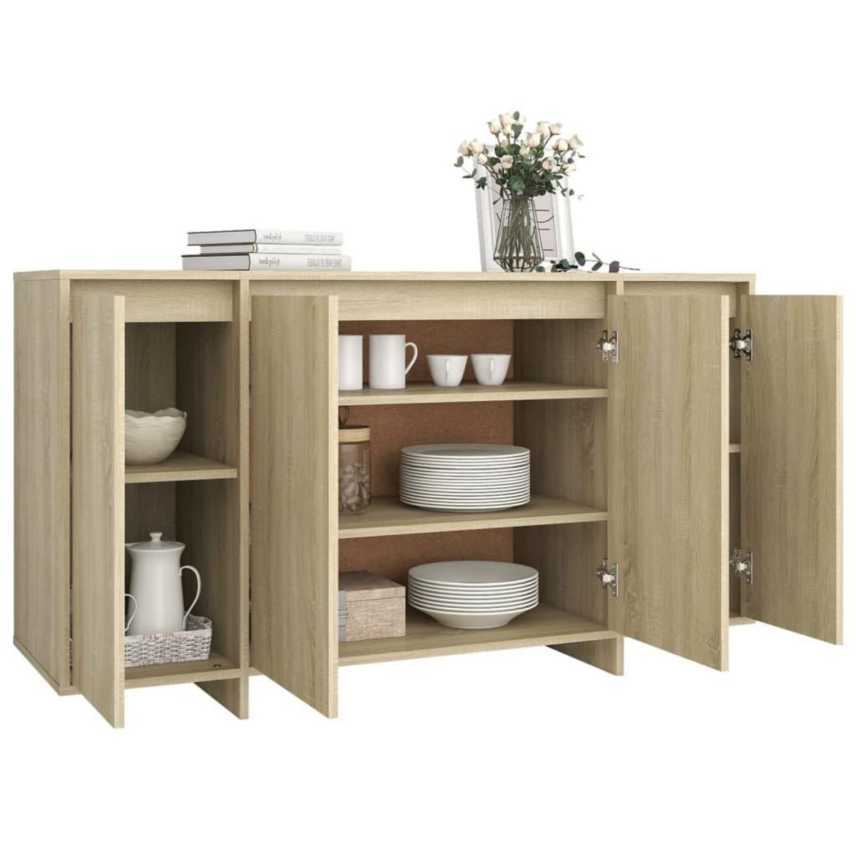 VIDAXL Buffet chene sonoma 135x41x75 cm bois d'ingenierie