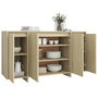 Voir la diapositive 4 : VIDAXL Buffet chene sonoma 135x41x75 cm bois d'ingenierie