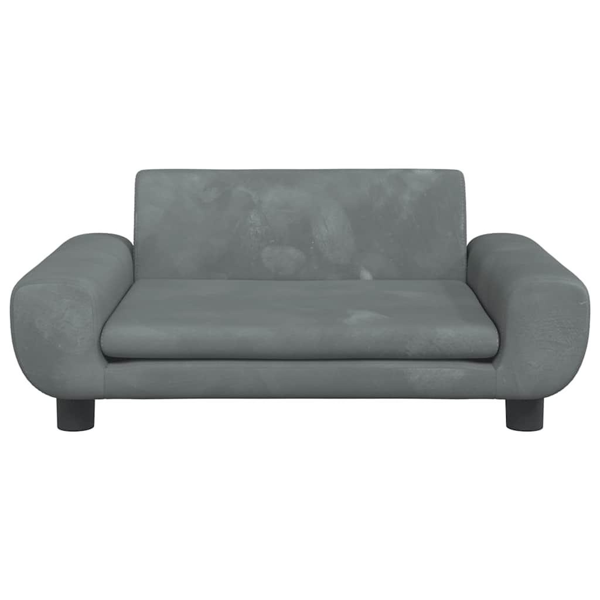 Voir la diapositive 3 : VIDAXL Lit pour chien gris fonce 70x45x33 cm velours