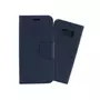 amahousse Housse Galaxy S8 folio noir texturé languette aimantée