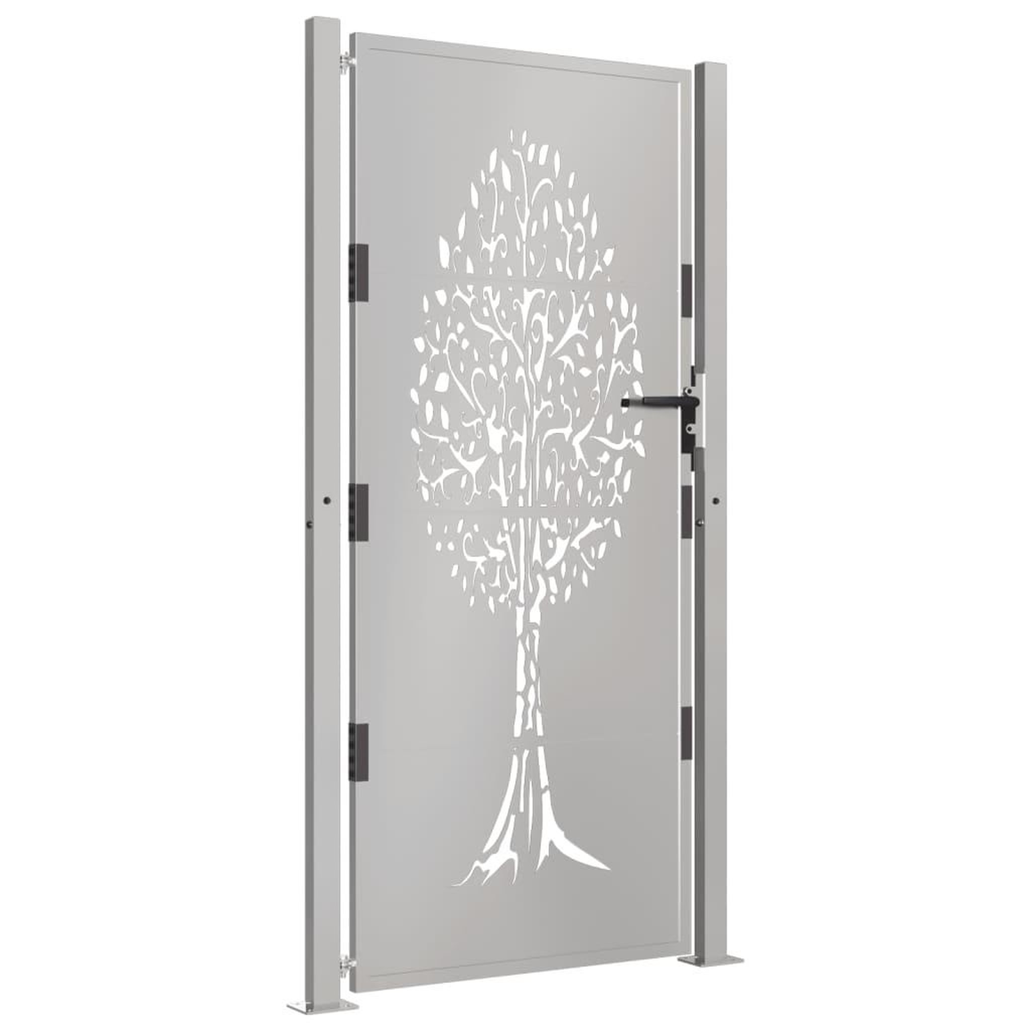 Voir la diapositive 3 : VIDAXL Portail de jardin 105x180 cm acier corten conception de l'arbre