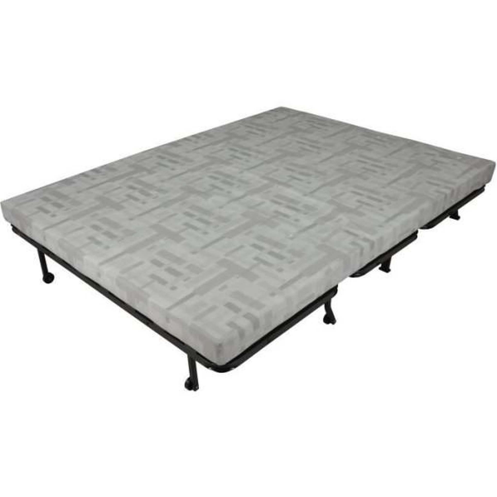 Voir la diapositive 5 : MARKET24 Banquette BZ - 2 places - Bleu Marine - Coussins Jungle - couchage 140 x 190 x 9 cm - Joe