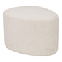 Voir la diapositive 1 : ATMOSPHERA Pouf galet en bouclette ESTRIA - Ivoire