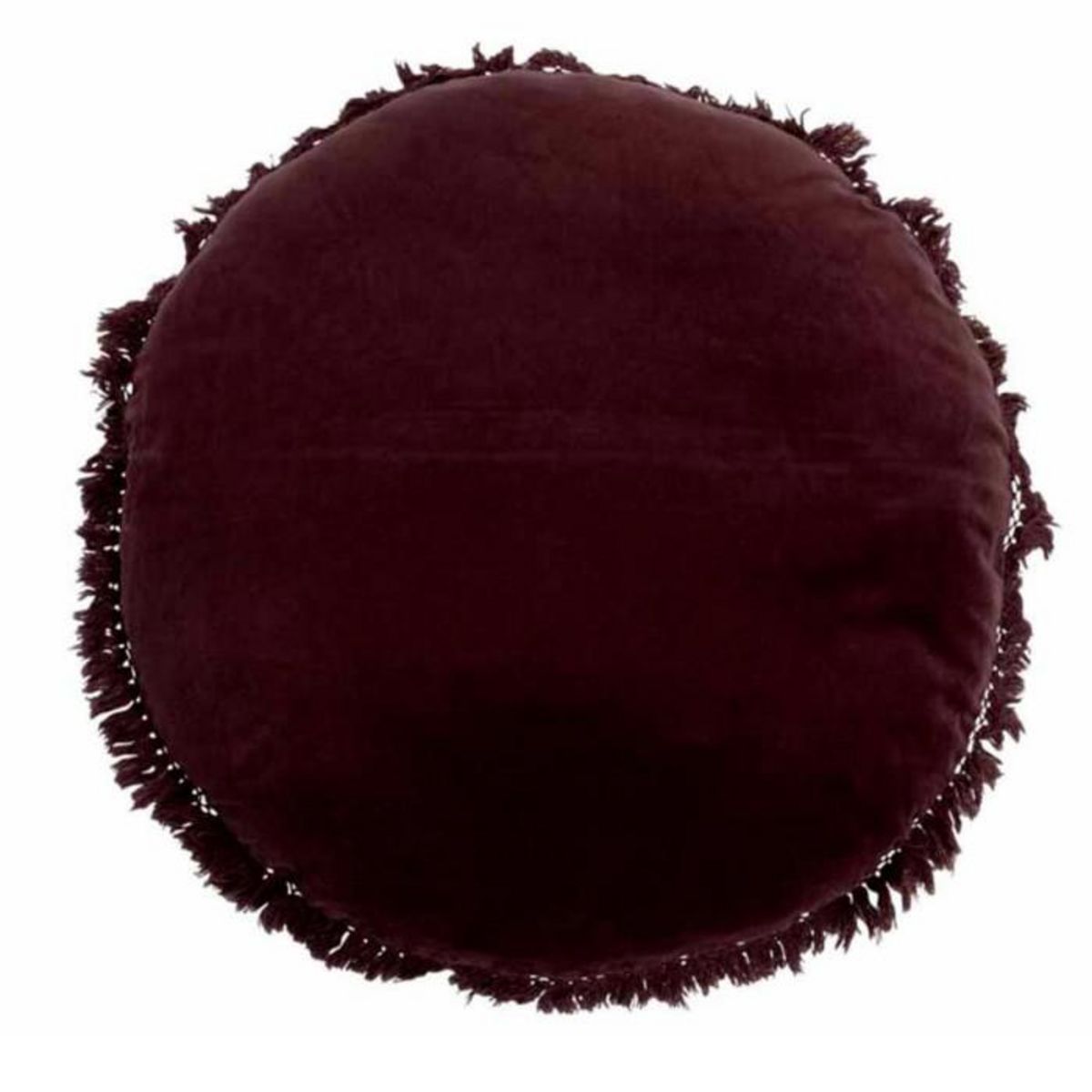 Paris Prix Coussin Rond en Velours  Rosta  50cm Mauve