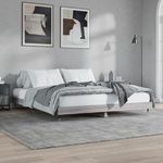 VIDAXL Cadre de lit sans matelas sonoma gris 200x200 cm