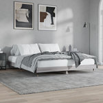 VIDAXL Cadre de lit sans matelas sonoma gris 200x200 cm