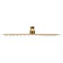 Voir la diapositive 3 : VIDAXL Pomme de douche pluie Acier inoxydable 30x30 cm Carree Dore