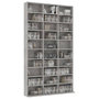 Voir la diapositive 3 : VIDAXL Armoire a CD Gris beton 102x16x177,5 cm Bois d'ingenierie