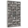 Voir la diapositive 3 : VIDAXL Armoire a CD Gris beton 102x16x177,5 cm Bois d'ingenierie