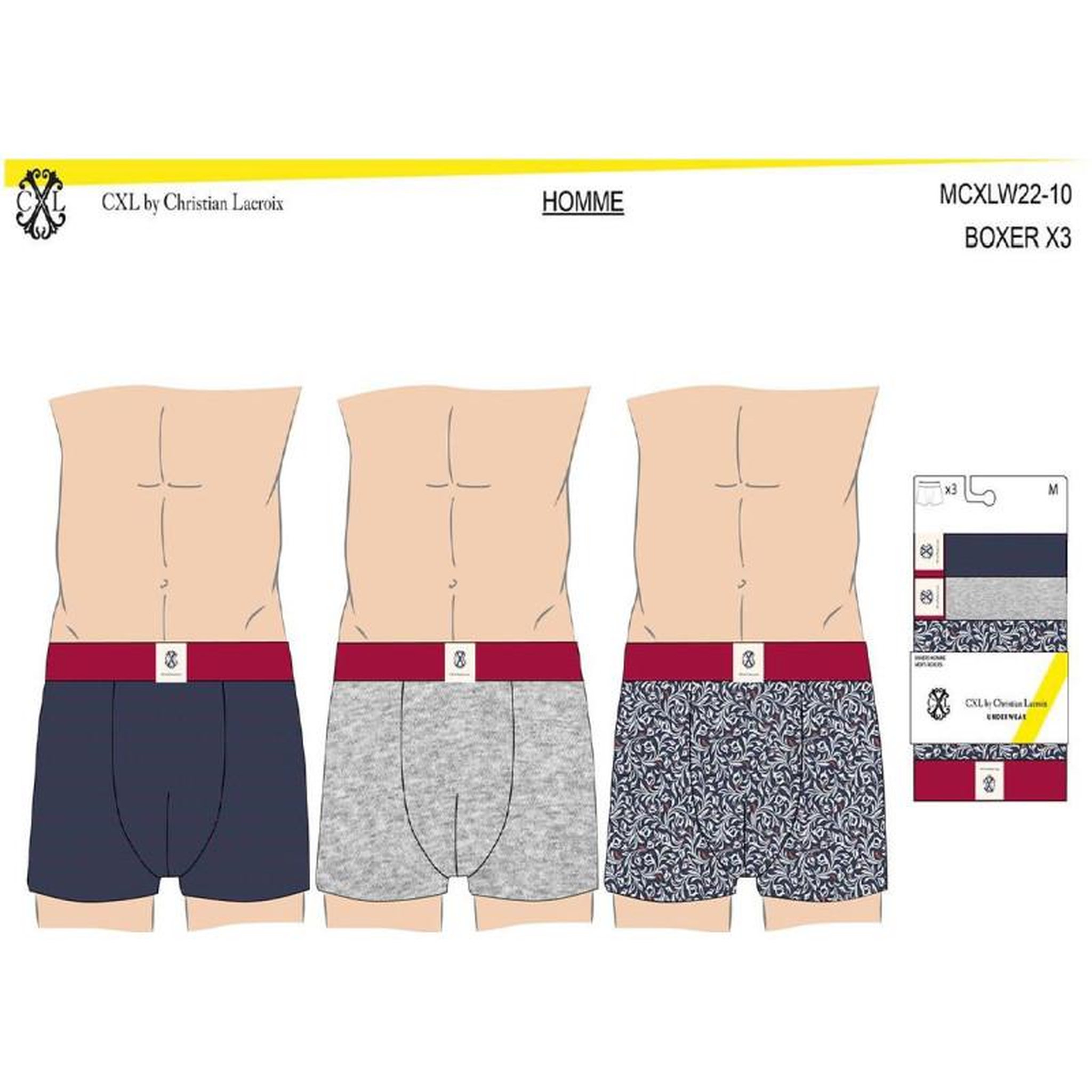 Voir la diapositive 4 : Christian Lacroix Boxer CXL By LACROIX X3