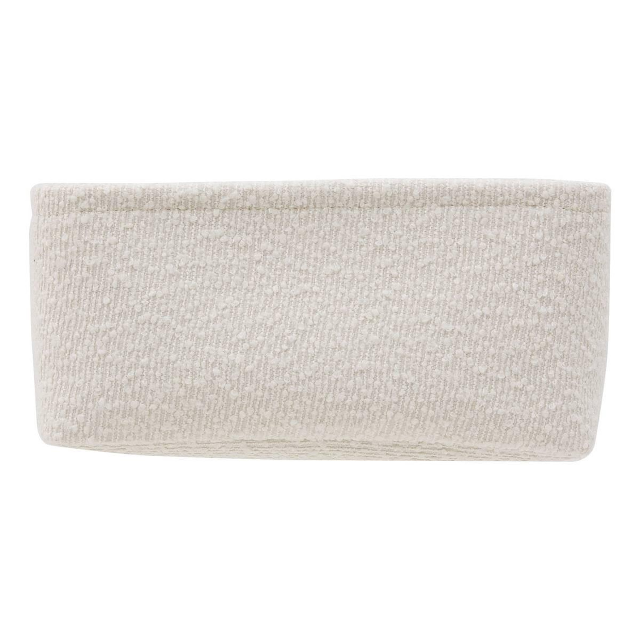 Voir la diapositive 4 : FIVE Lot de 2 paniers de rangement bouclette  yla  26cm blanc