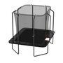 Voir la diapositive 2 : JUMP4FUN Trampoline extérieur Luxury Rectangle Noir - 244x305cm - avec Echelle, Tapis de Saut, Matelas de protection et Filet de sécurité