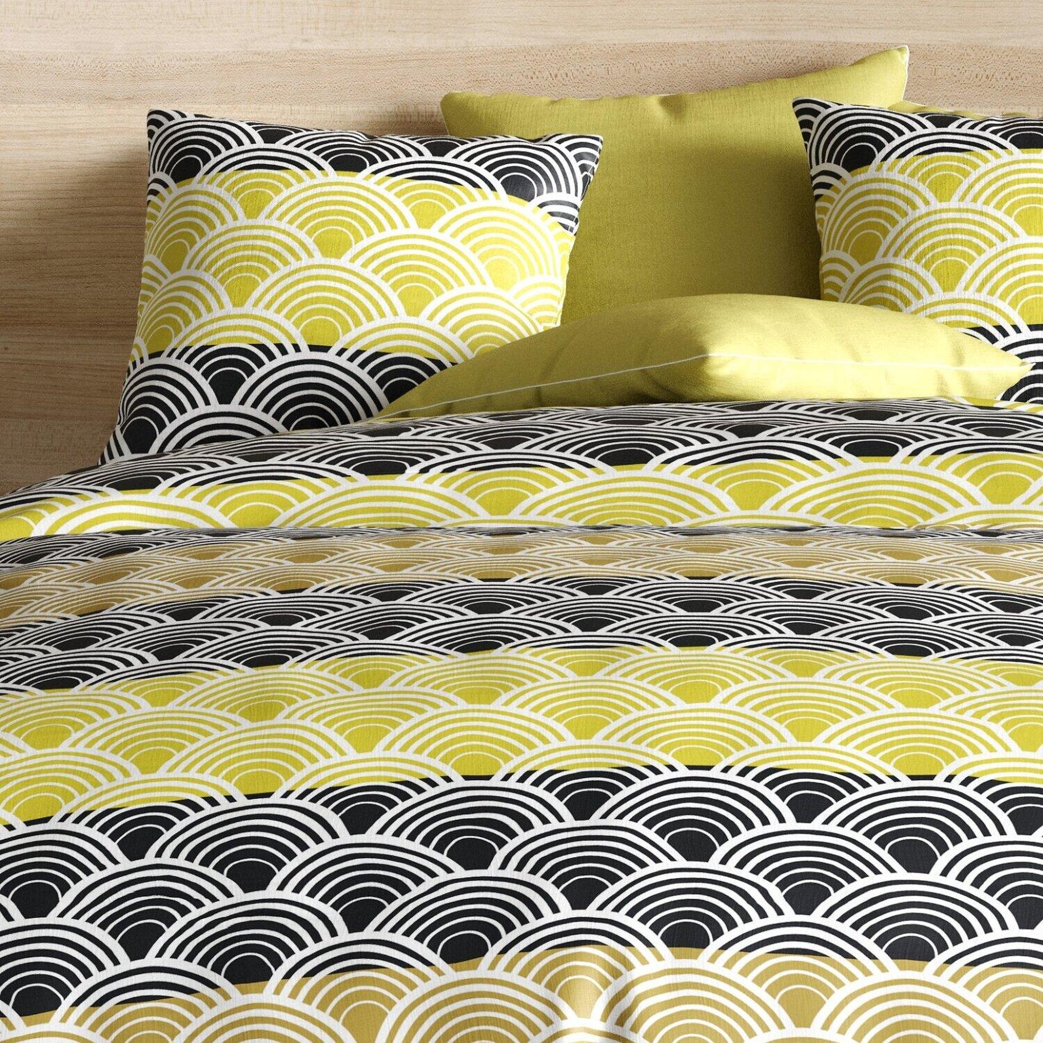 Voir la diapositive 2 : Les Ateliers du Linge Parure housse de couette 100% microfibre 60 gsm, hiko