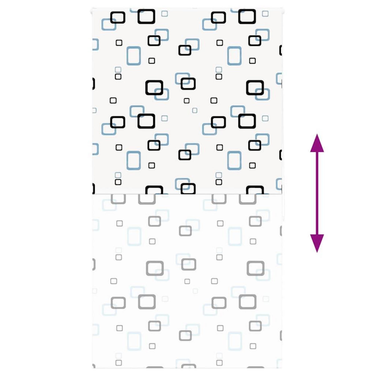 VIDAXL Store enrouleur de douche 130x240 cm largeur du tissu 126 cm