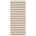 VIDAXL Store zebre marron sable largeur du tissu 110,9 cm polyester