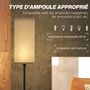 Voir la diapositive 5 : HOMCOM Lampadaire droit style contemporain H.161 cm métal noir abat-jour beige effet lin