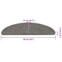 Voir la diapositive 6 : VIDAXL Tapis d'escalier auto-adhesifs 30 pcs gris 56x17x3 cm
