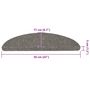 Voir la diapositive 6 : VIDAXL Tapis d'escalier auto-adhesifs 30 pcs gris 56x17x3 cm