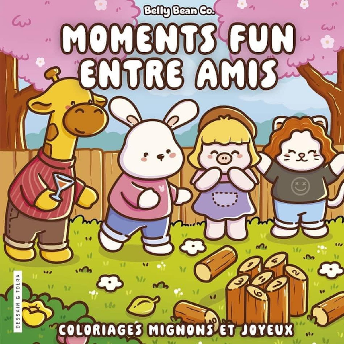 MOMENTS FUN ENTRE AMIS. COLORIAGES MIGNONS ET JOYEUX, Belly Bean Co.