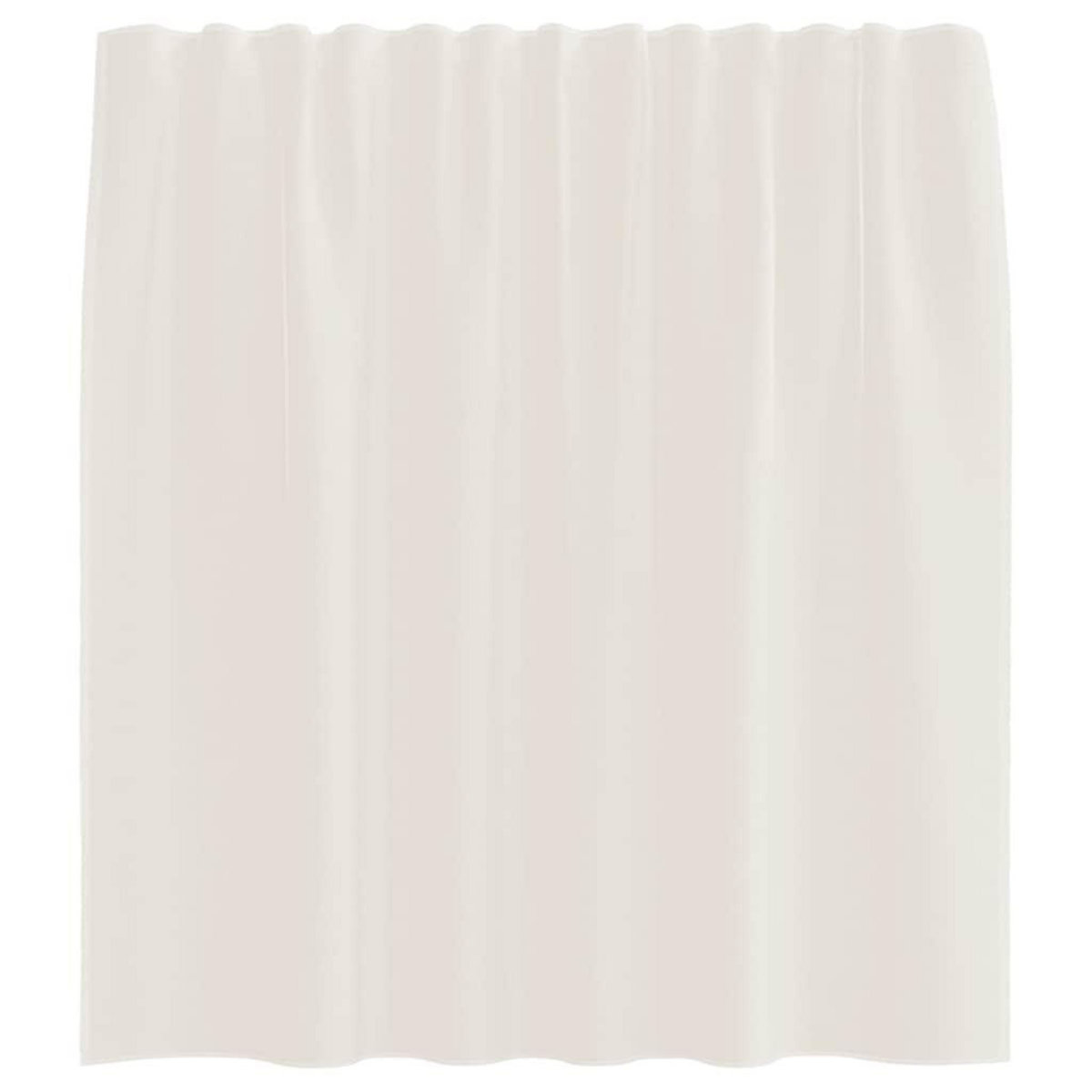 VIDAXL Rideaux en voile avec passants 2 pcs creme