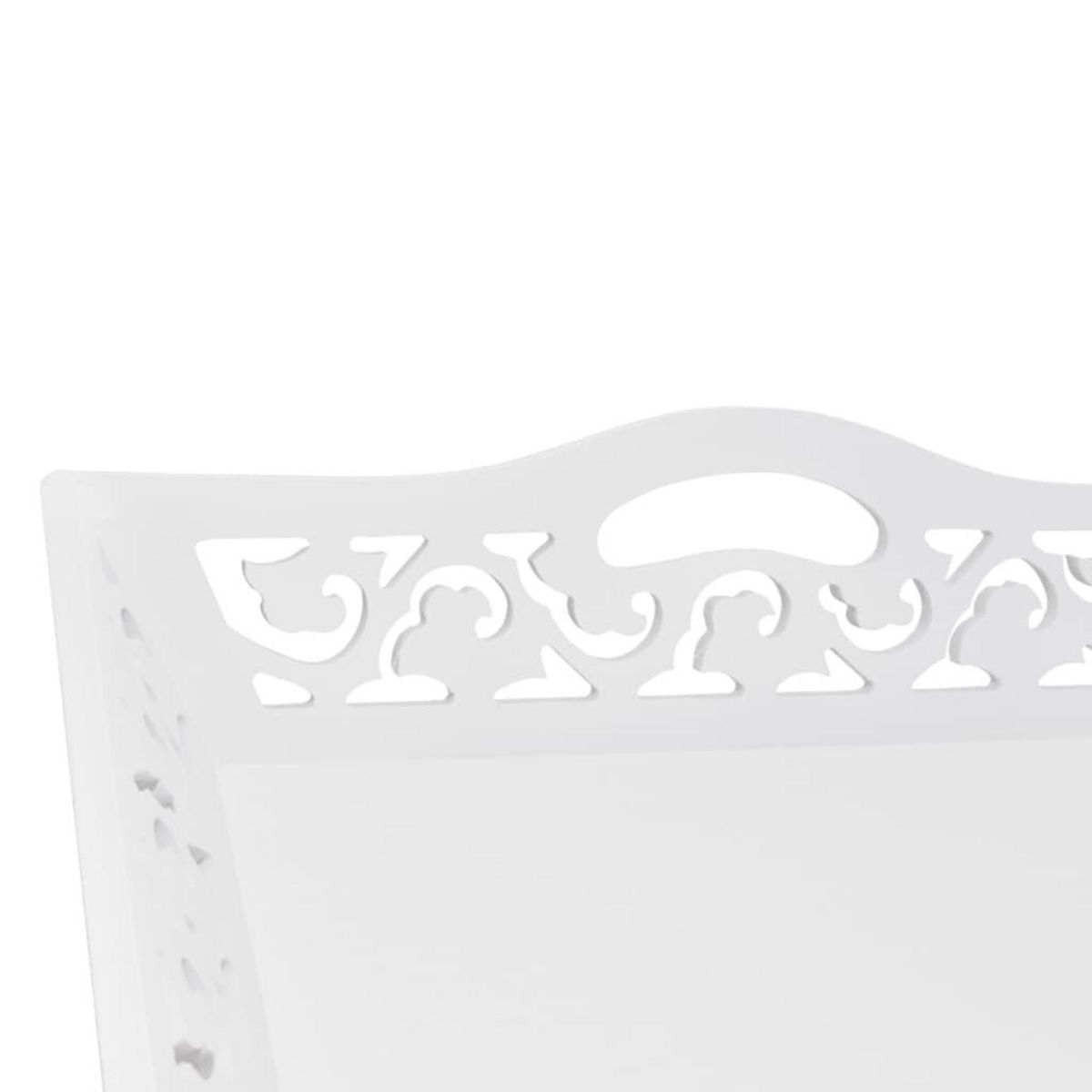 VIDAXL Table d'appoint avec plateau Blanc