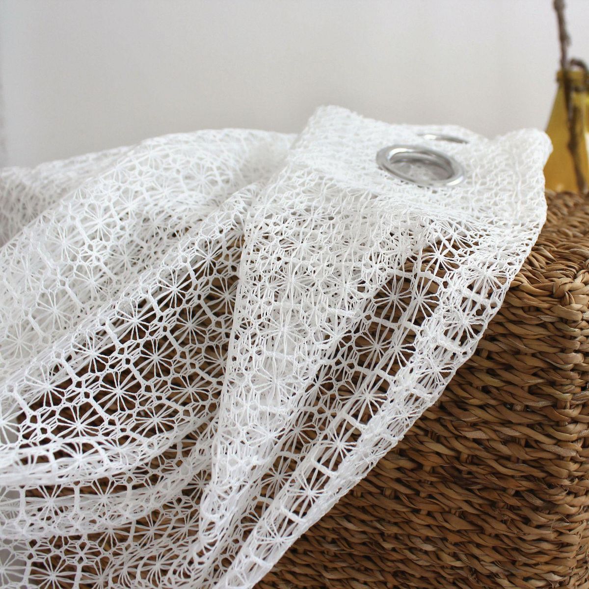 TOILINUX Voilage aspect maille CERAISTE