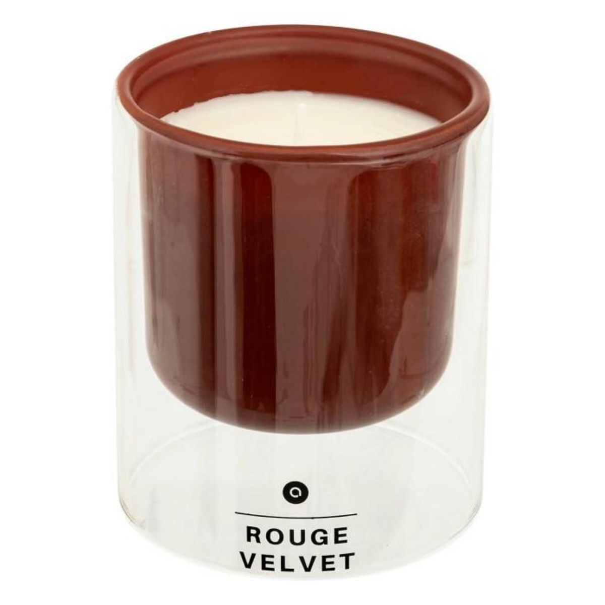 ATMOSPHERA Bougie Parfumée en Verre  Ilan  220g Rouge Velvet