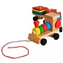  Train en bois jouet jeu construction tirer construire bebe enfant