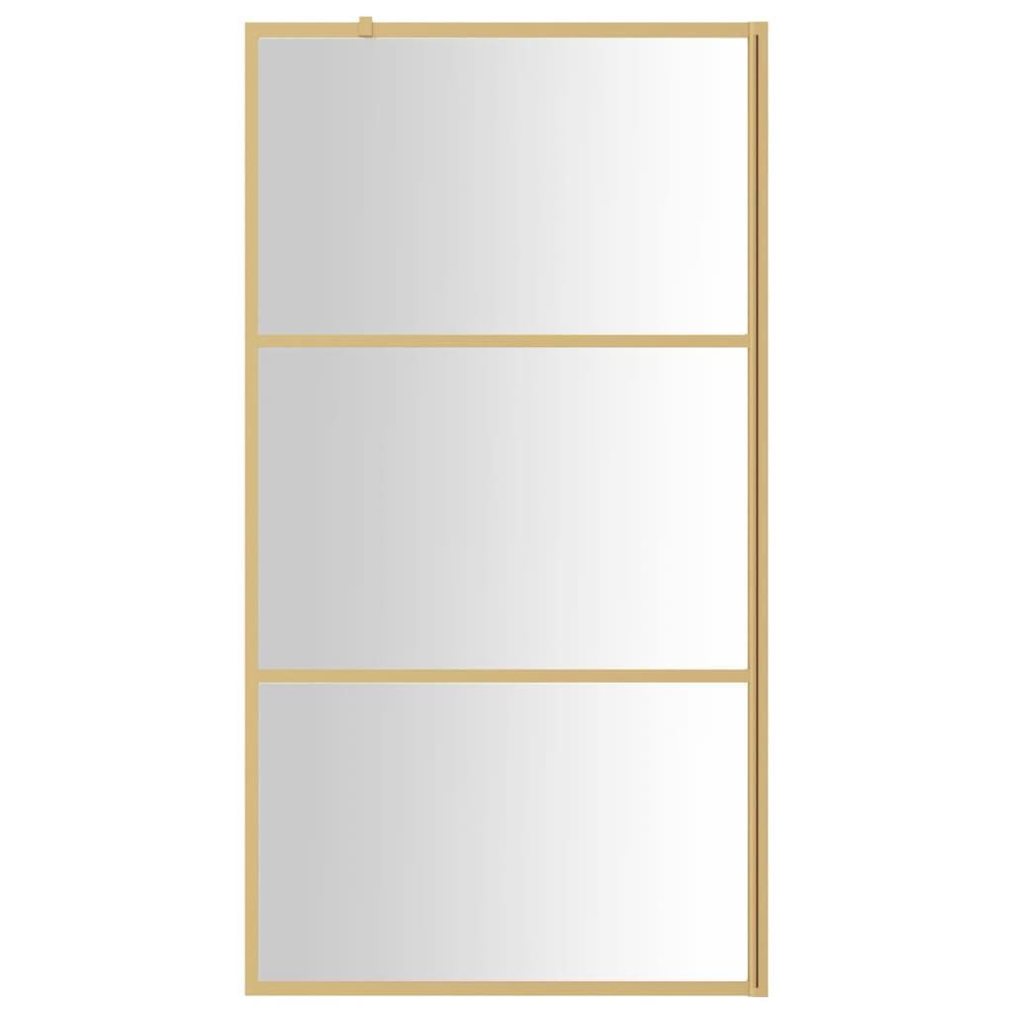 Voir la diapositive 3 : VIDAXL Paroi de douche avec verre ESG transparent dore 100x195 cm