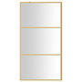 Voir la diapositive 3 : VIDAXL Paroi de douche avec verre ESG transparent dore 100x195 cm