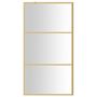 Voir la diapositive 3 : VIDAXL Paroi de douche avec verre ESG transparent dore 100x195 cm