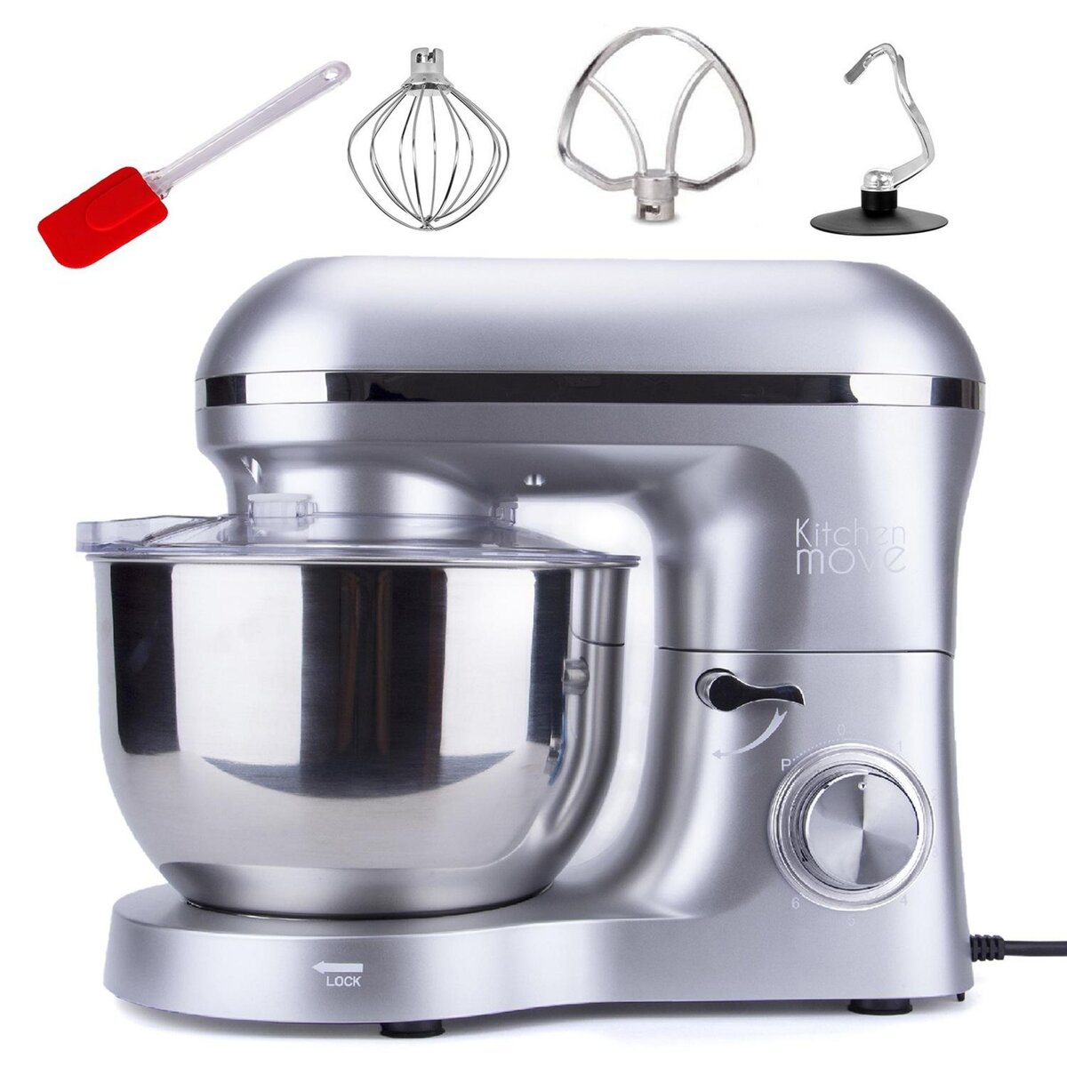 Kitchen move Robot patissier multifonction 5.5l 1500w gris - bat-1518-n