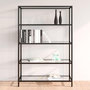 Voir la diapositive 1 : VIDAXL Etagere transparent 100x36x168 cm verre trempe