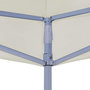 Voir la diapositive 4 : VIDAXL Toit de tente de reception 2x2 m Creme 270 g/m^2