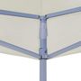 Voir la diapositive 4 : VIDAXL Toit de tente de reception 2x2 m Creme 270 g/m^2