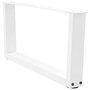 Voir la diapositive 4 : VIDAXL Pieds de table a manger forme V 2pcs blanc 70x(30-31,3)cm acier