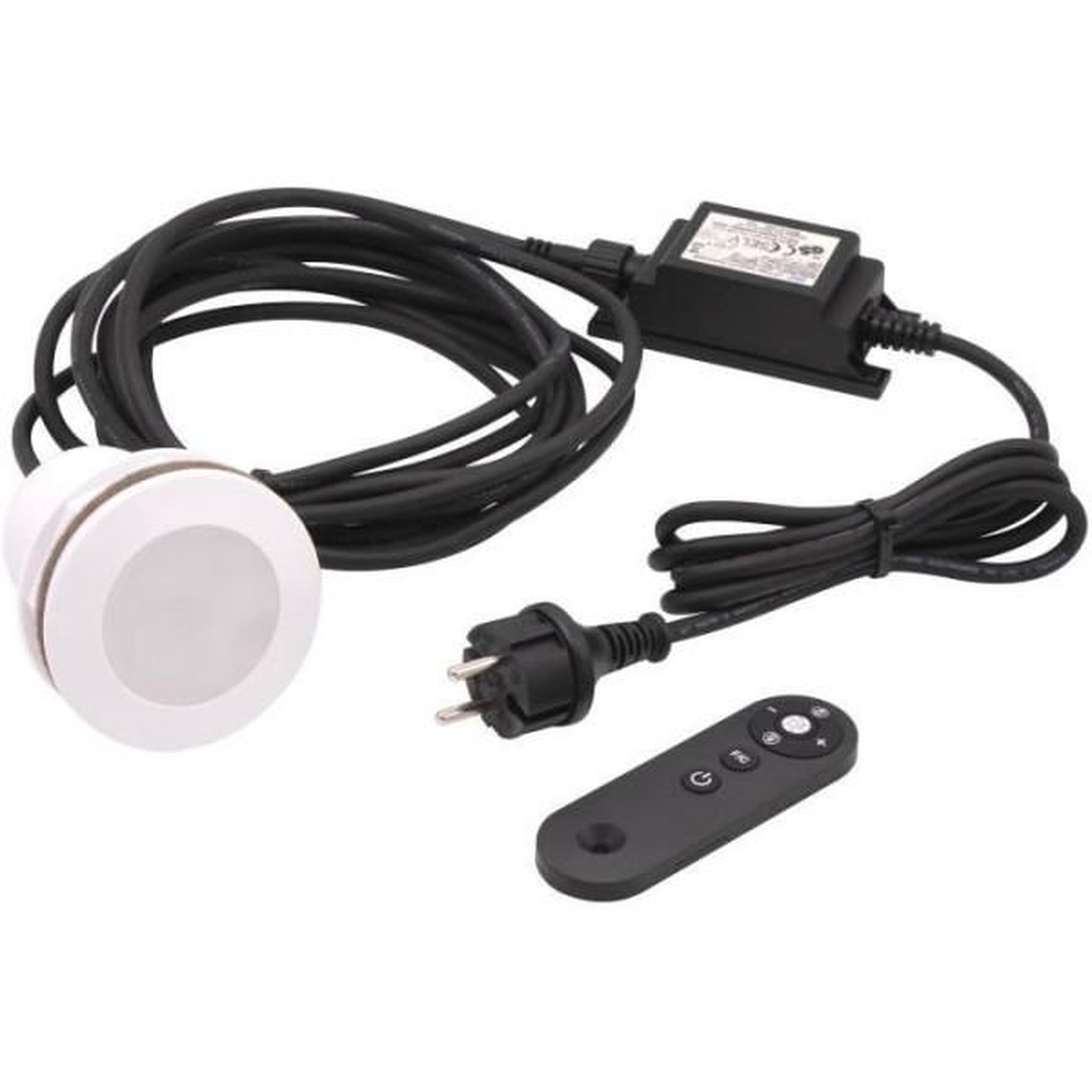 Voir la diapositive 2 : Ubbink Spot LED blanc et couleur UBBINK pour piscines - livré avec transfo et télécommande