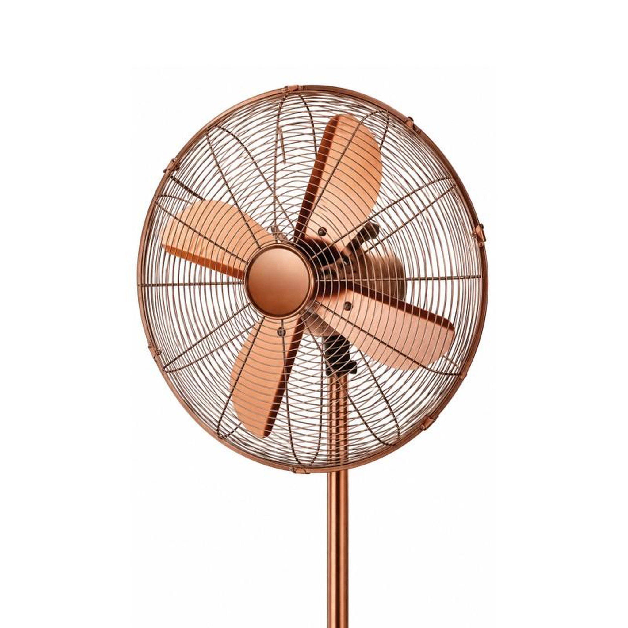 Voir la diapositive 4 : Ventilateur Sur Base Vintage En Métal 40 Cm – Bronze
