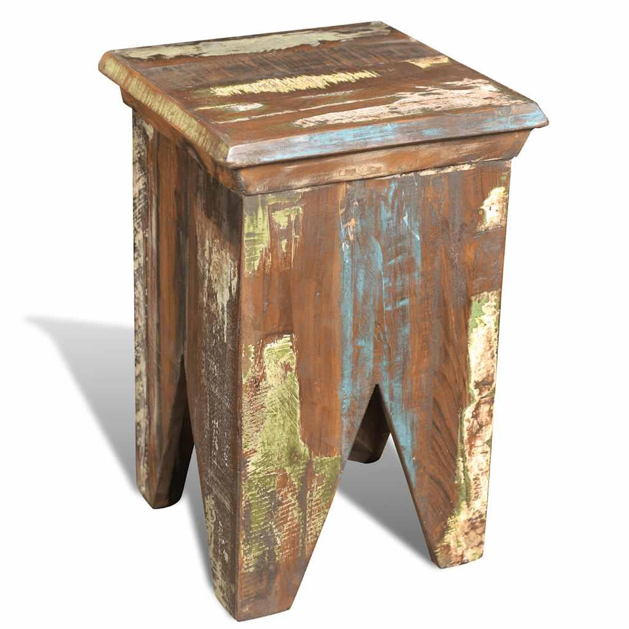 Voir la diapositive 5 : VIDAXL Tabouret bois de recuperation massif