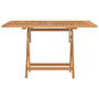 Voir la diapositive 3 : VIDAXL Table pliable de jardin 110x110x75 cm bois massif de teck