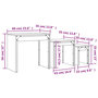 Voir la diapositive 6 : VIDAXL Tables basses gigognes 3 pcs chene sonoma bois d'ingenierie