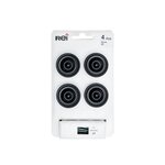 CENTRALE BRICO Lot de 4 boutons de meuble Rond zamak peint H.26 x l.35 x P.35 mm