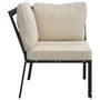 Voir la diapositive 4 : VIDAXL Chaise de jardin avec coussins sable 76x76x79 cm acier