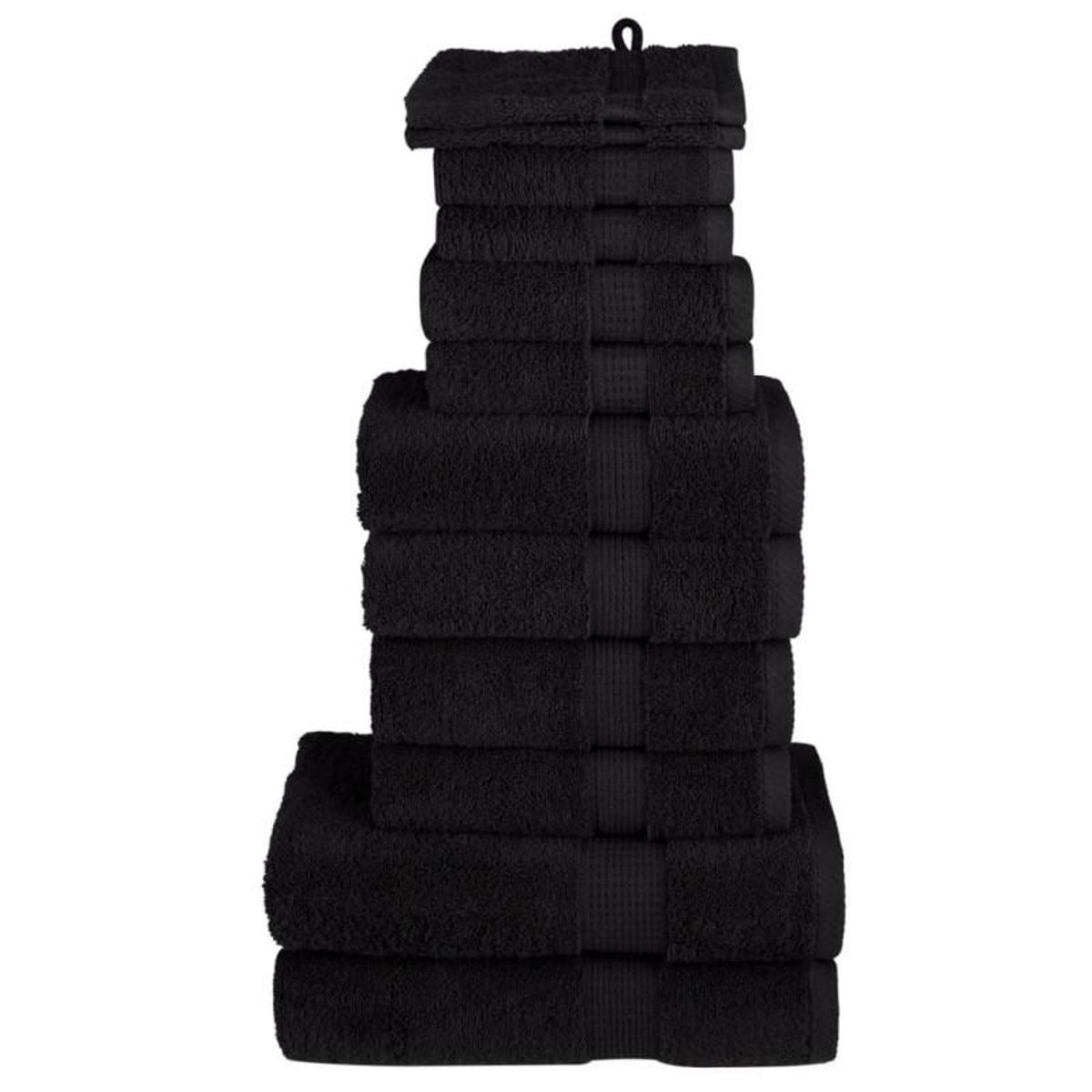 VIDAXL Ensemble de serviettes de qualité supérieure SOLUND 12 pcs bleu