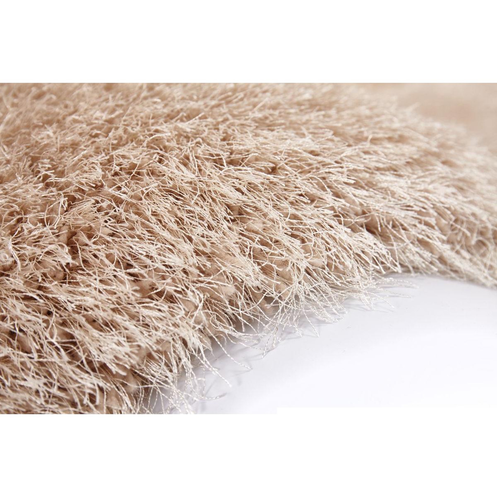 Voir la diapositive 3 : Paris Prix Tapis Shaggy Fait Main  Cosy  Champagne