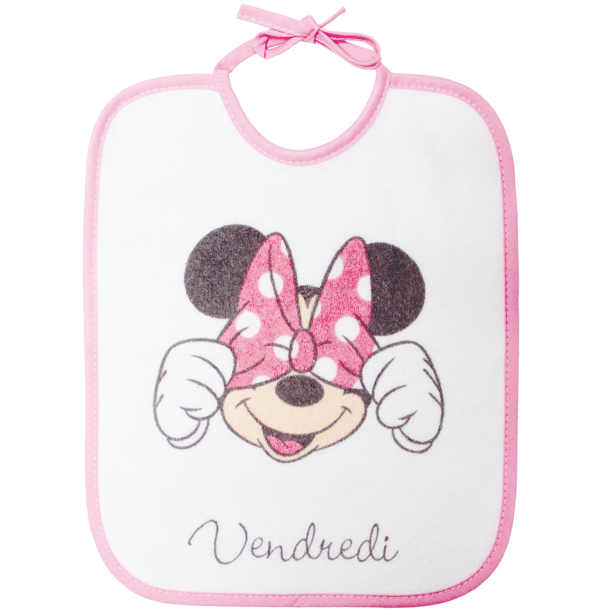 Voir la diapositive 6 : Babycalin Lot de 7 bavoirs semainier Disney - Minnie