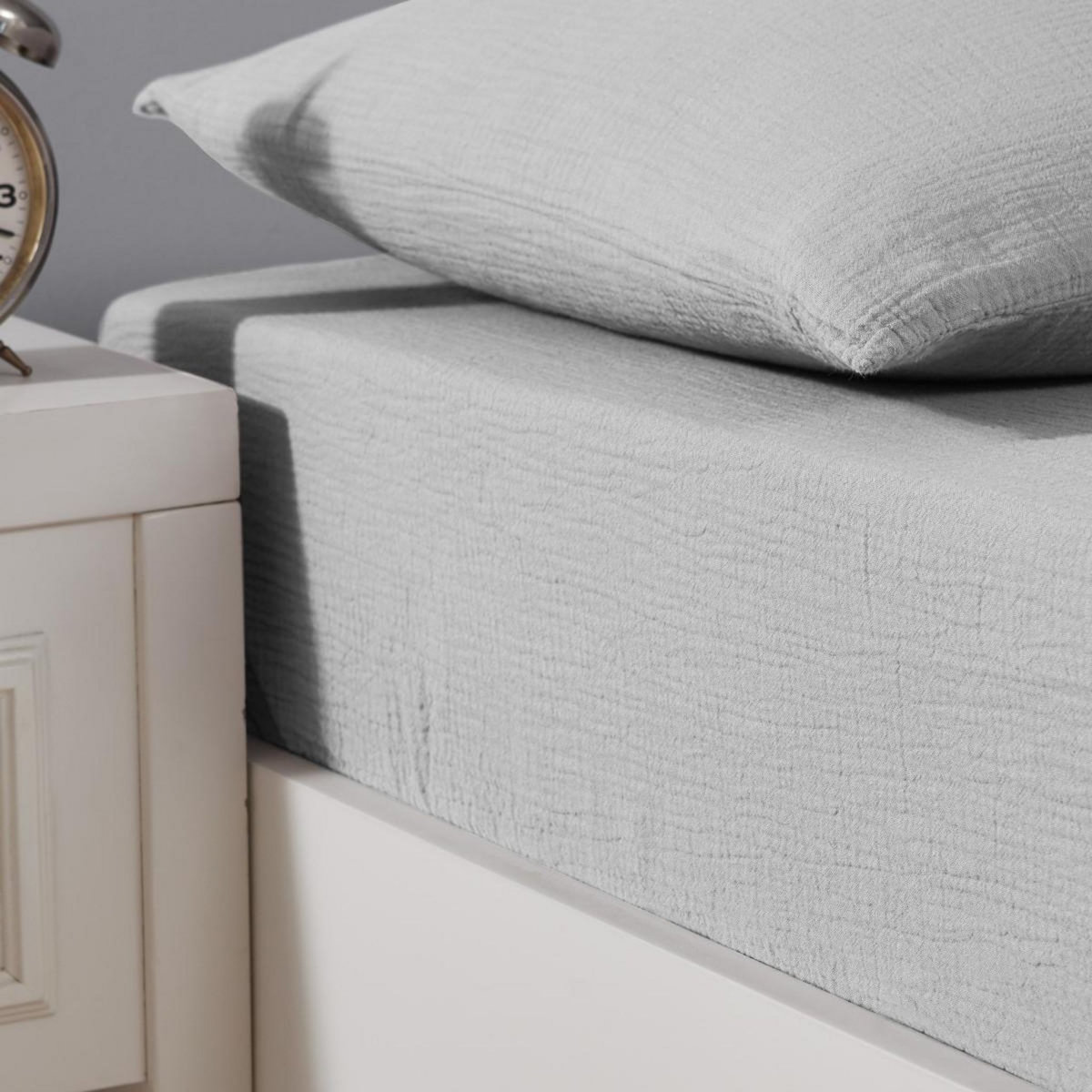 Sensei Maison Drap housse en gaze de coton bonnet 30 cm LOFT