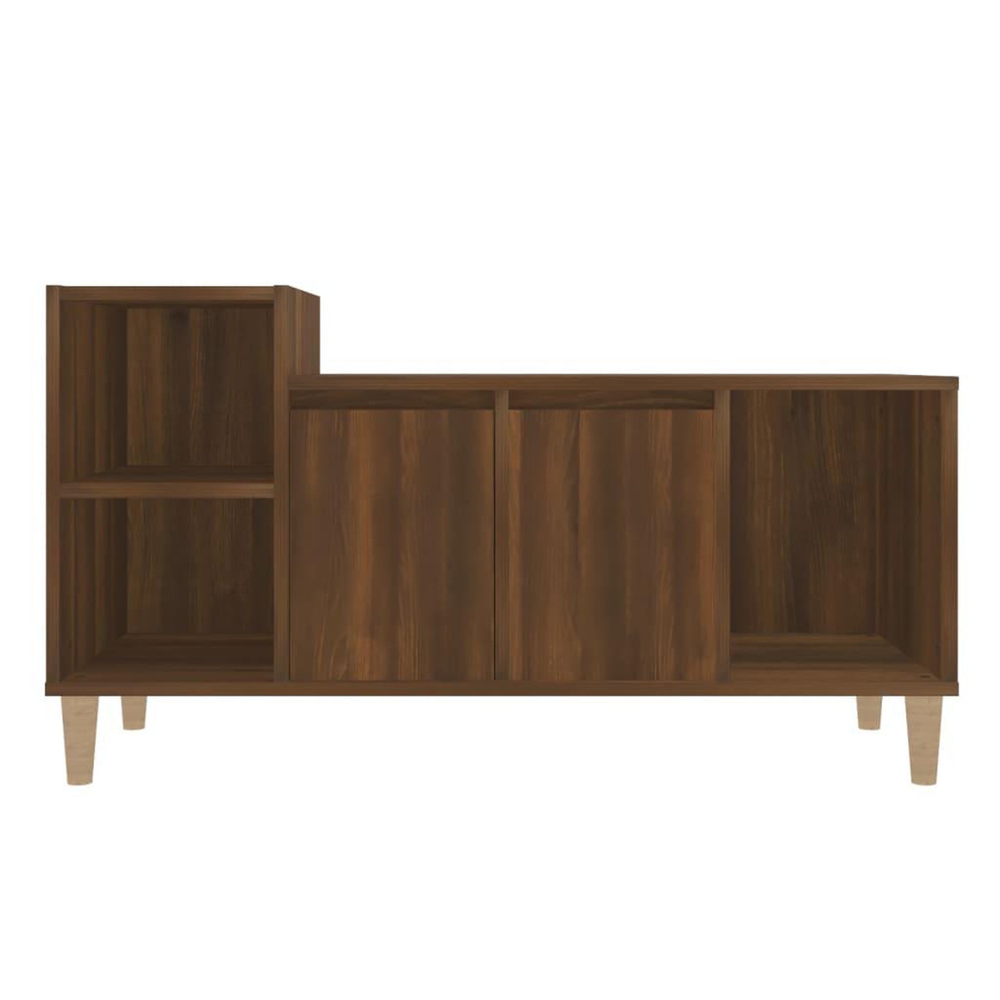 Voir la diapositive 5 : VIDAXL Meuble TV Chene marron 100x35x55 cm Bois d'ingenierie