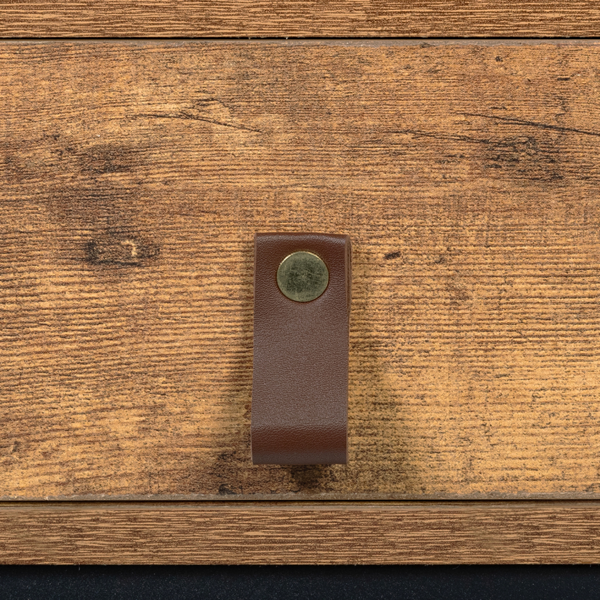 ID MARKET Table basse plateau relevable rectangulaire CHICAGO 1 tiroir design industriel