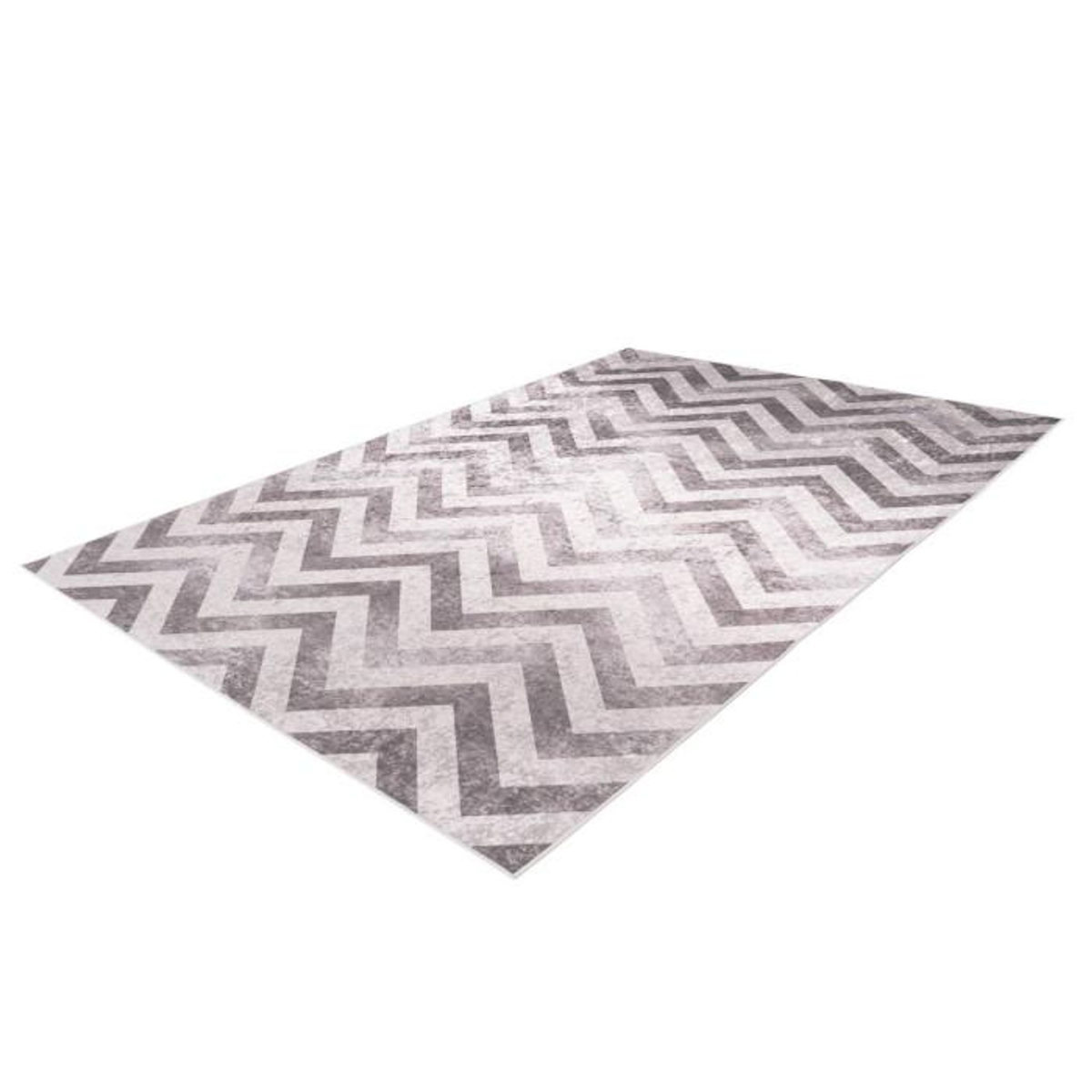 Paris Prix Tapis Imprimé à Poils Courts  Sally  Taupe & Crème